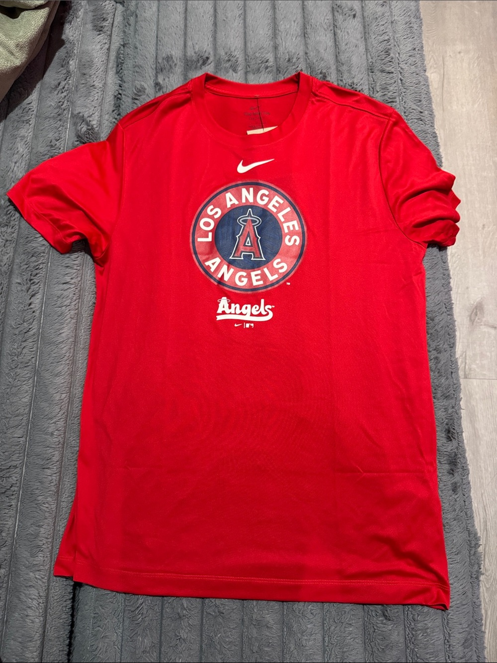 Nike Red Los Angeles Angels Graphic Tee